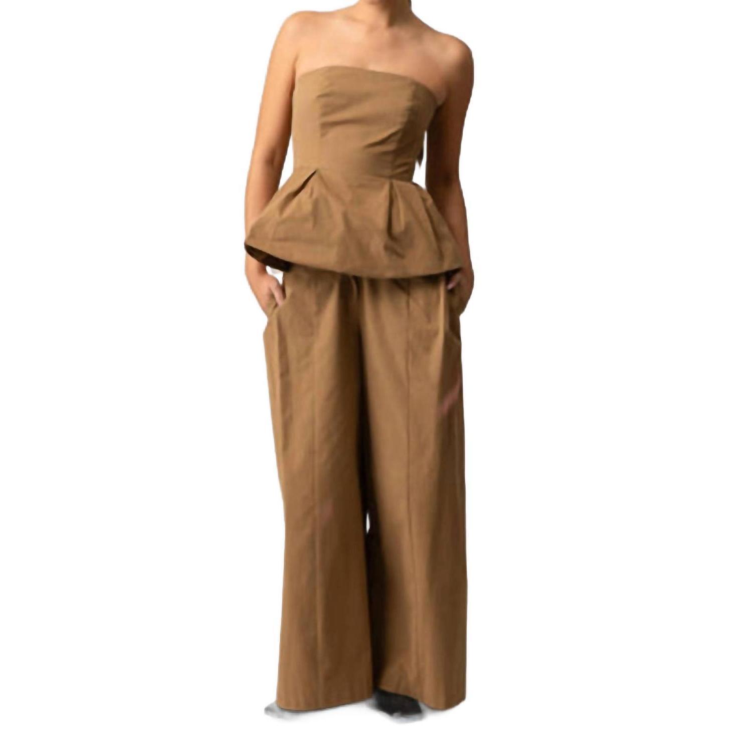 New Line And Dot Women's Tove Pants In Mocha